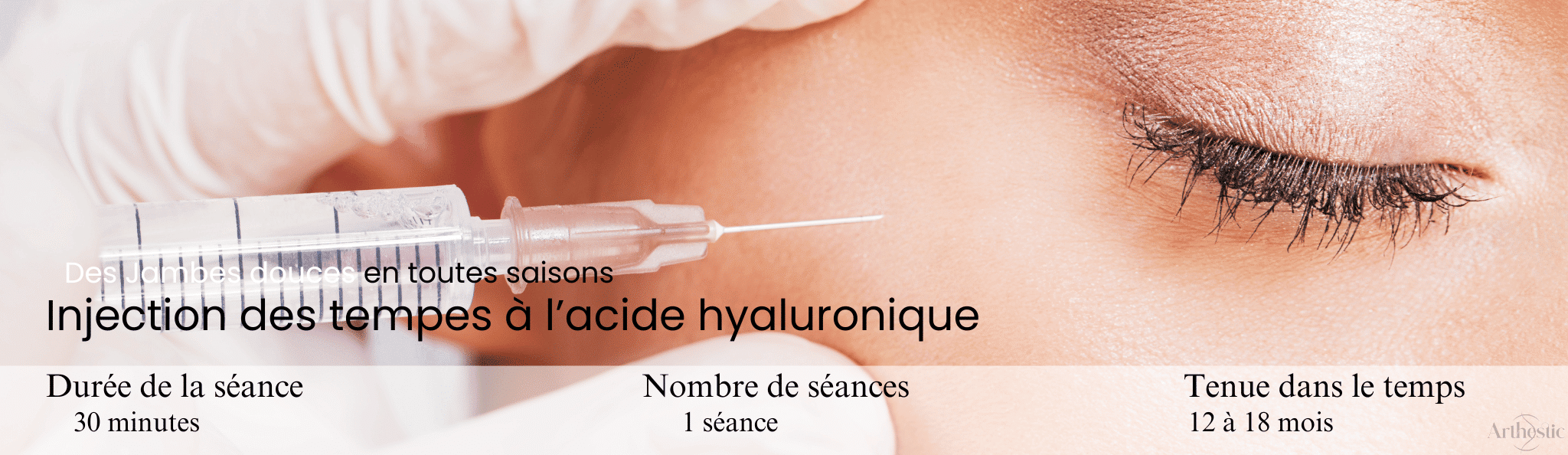 injection des tempes acide hyaluronique arthetsic paris